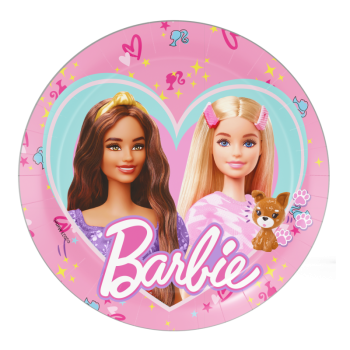 8 Farfurii Barbie 18 cm