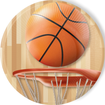 8 farfurii Fantastic Basketball - 23 cm