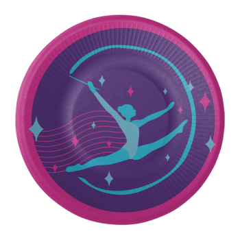 8 farfurii Gymnastics Party