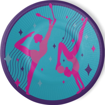 8 farfurii Gymnastics Party