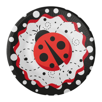 8 farfurii Ladybug Fancy - 18 cm