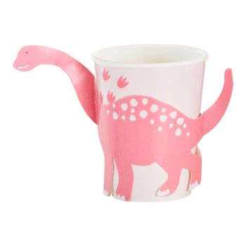 8 Pahare Dinozaur Roz