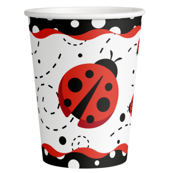 8 pahare Ladybug Fancy