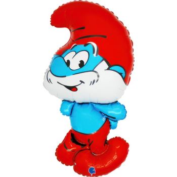 Balon folie metalizata Papa Strumf - 45 x 84 cm