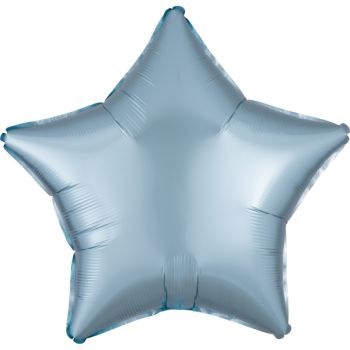 Balon Stea Bleu Silk - 45 cm