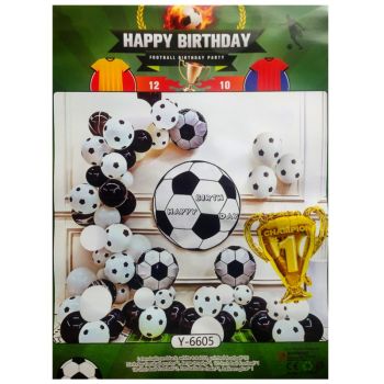 Ghirlandă de baloane cu decor fotbal