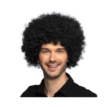 Peruca afro neagră