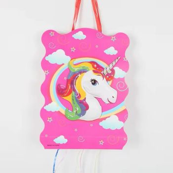 Pinata cu panglici Unicorn - 40 x 29 cm