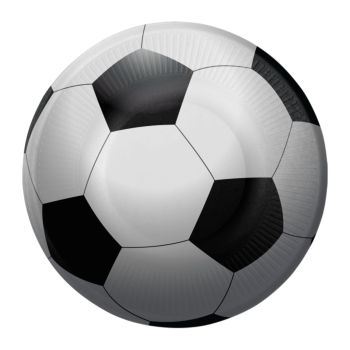 8 farfurii Fotbal 18 cm