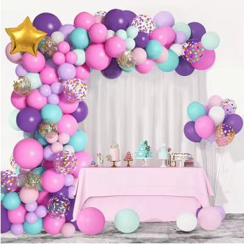 Arcada DIY cu 127 baloane multicolore