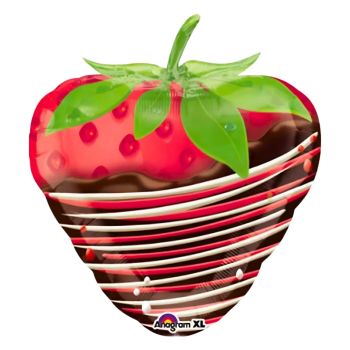 Balon capsuna cu ciocolata 45 cm