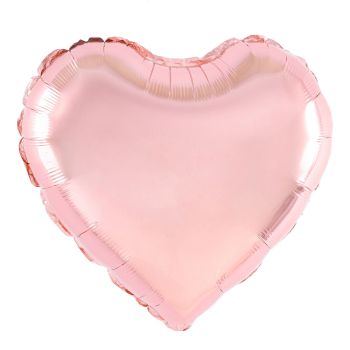Balon roz in forma de inima - 40 cm