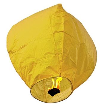 Lampion Zburator galben - 80 cm