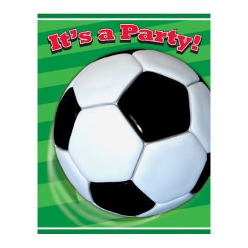 Invitatii Fotbal party 3D