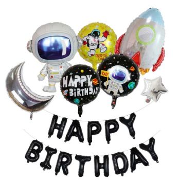 Set baloane aniversare Space Party