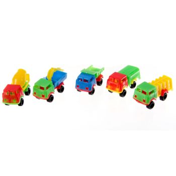 5 mini camioane colorate