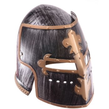 Caschetă Cavaler cu Vizieră – Coif Medieval din Plastic, Mărime Adult