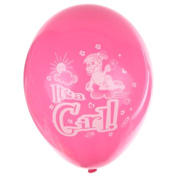 10 baloane latex IT'S A GIRL - 29 cm