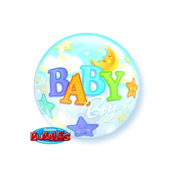 Balon folie bubbles Baby Boy