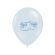 10 baloane bleu pastel cu botosei - 30 cm
