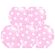 10 baloane roz pastel cu buline albe 30 cm