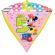 Balon folie metalizata diamondz Minnie Mouse cifra 5 - 43 cm