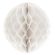 Decoratiune rotunda din hartie alba - 25 cm