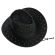 Palarie neagra cowboy