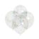6 Baloane cu confetti multicolore - 30.5 cm