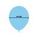 10 baloane bleu 23 cm