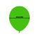 6 baloane fotbal verde - alb 22 cm
