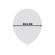 6 baloane transparente cu confetti roz - 30.5 cm