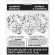 6 baloane transparente cu confetti negre - 30.5 cm
