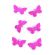 Confetti metalice fluturasi fuchsia