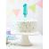 Balon decorativ cifra 1 bleu - 13 cm