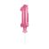 Balon decorativ cifra 1 roz - 13 cm