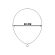 10 baloane bleu pastel din latex cu buline albe 30 cm