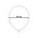 50 baloane mirror argintii - 27 cm