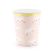 6 pahare roz cu pisicute - 200 ml