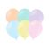 50 baloane multicolore pastel - 27 cm