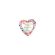 Mini balon inimă Happy Mother's Day - 10 cm