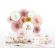 6 Farfurii Albe cu Auriu 18.5 cm
