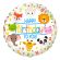Mini balon Happy Birthday 35 cm
