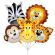 5 baloane mini folie animale jungla 30 cm