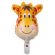 5 baloane mini folie animale jungla 30 cm