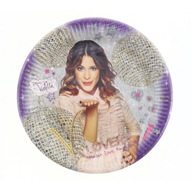 8 Farfurii Violetta Gold - 23 cm