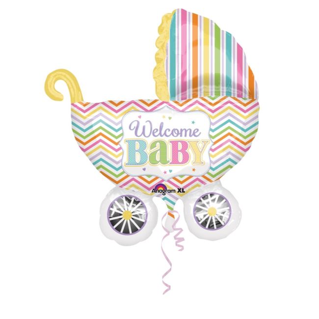 Balon folie carucior Welcome Baby 71 x 79 cm