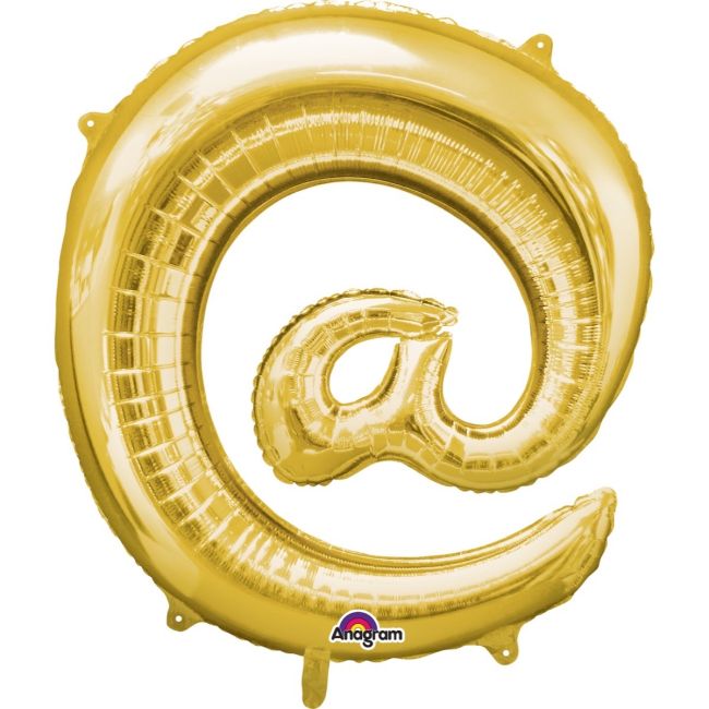 Balon folie A Rond auriu 27 x 40 cm