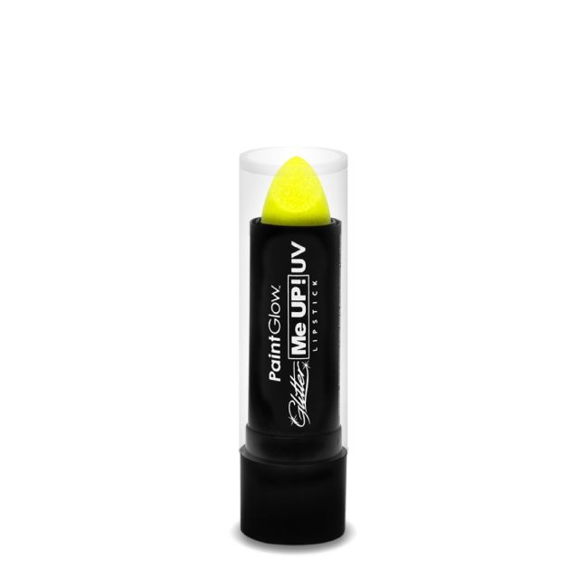 Ruj UV (neon) cu sclipici galben PaintGlow - 4 grame