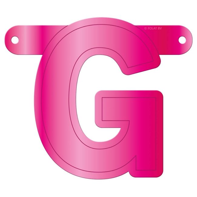 Litera G magenta pentru banner